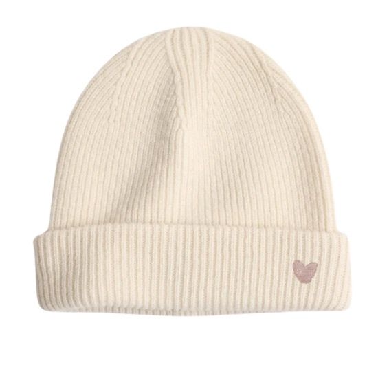 Bonnet &quot;Petit Coeur&quot; 1-3 ans, Couleur: Ecru