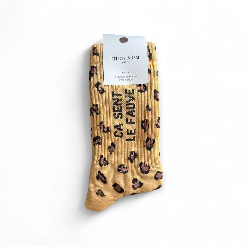 Chaussettes Ça Sent Le Fauve 36/40 Léopard