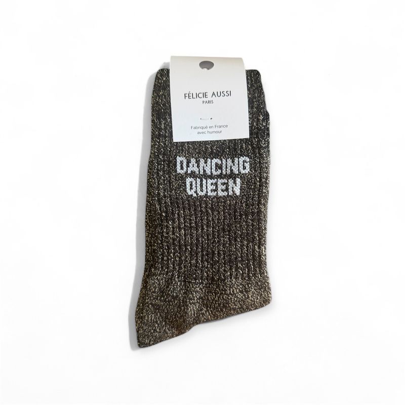 Chaussettes Dancing Queen 36/40 Paillettes Noires