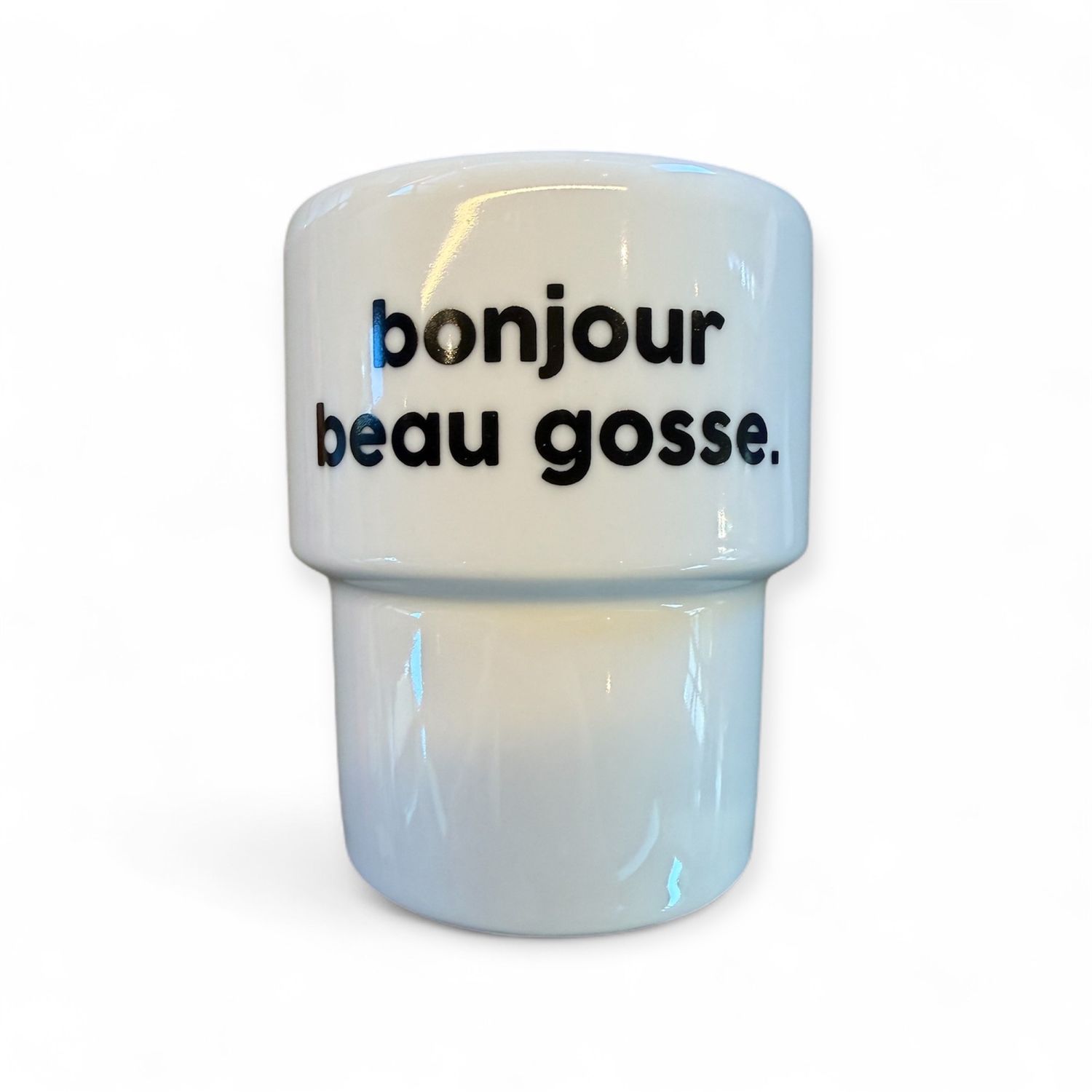 Mug à Message, Inscription: Bonjour Beau Gosse
