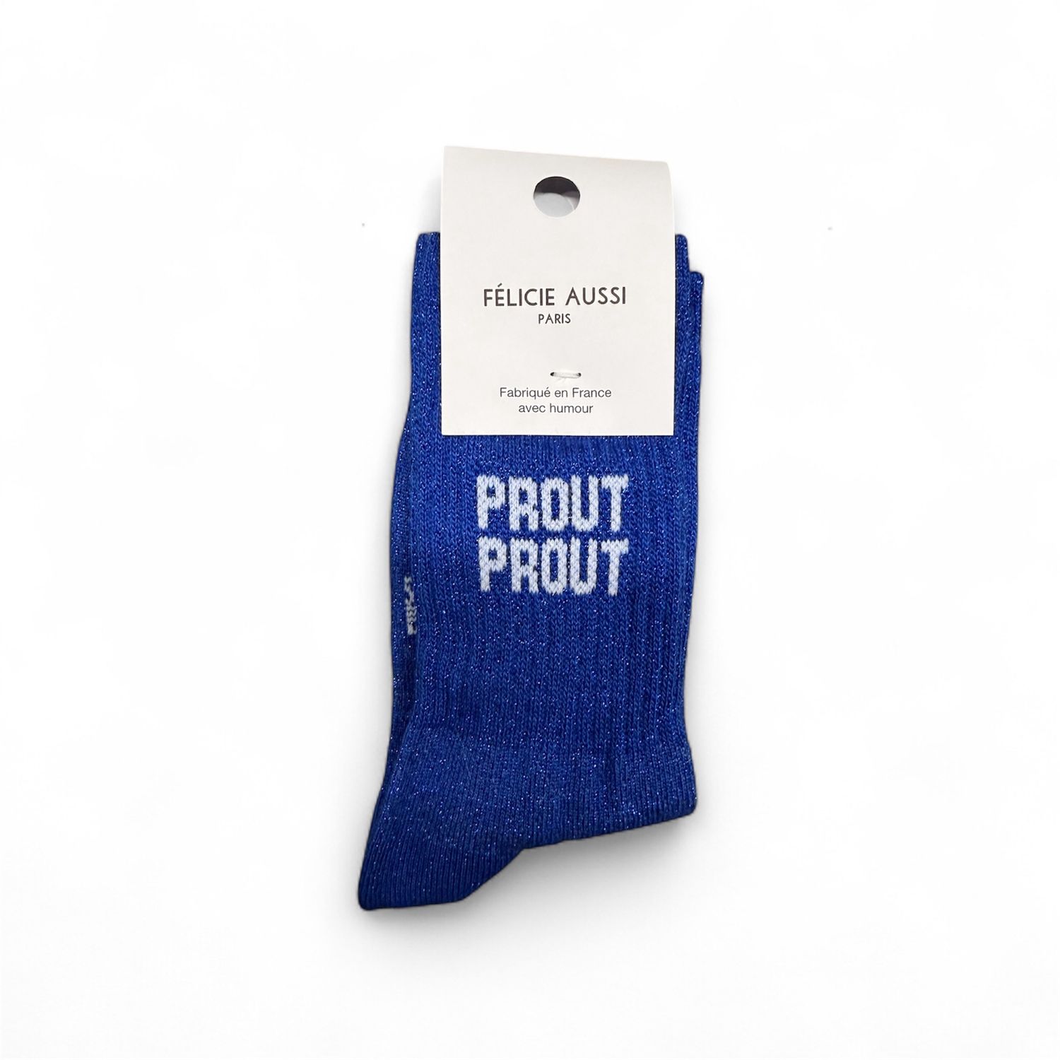 Chaussettes Prout Prout Enfant Paillettes Bleues, Taille: 24-26