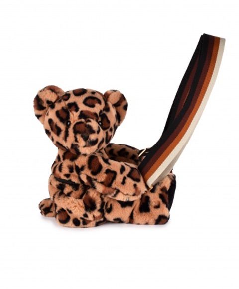 Sac Bandoulière Peluche, Couleur: Ours Leopard