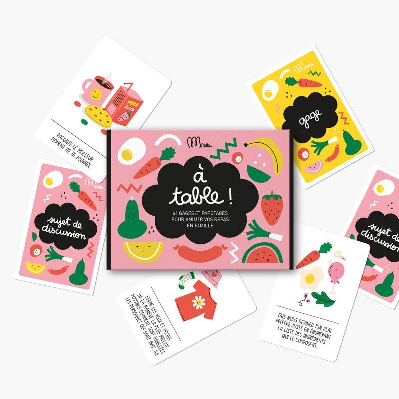 Jeu de cartes - Kit de discussion, Thème: A table