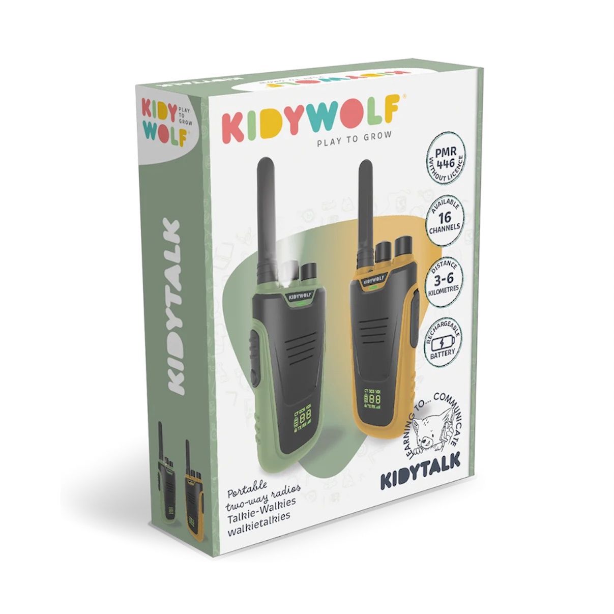 Kidytalk - Talkie-Walkie, Couleur: Vert-Jaune