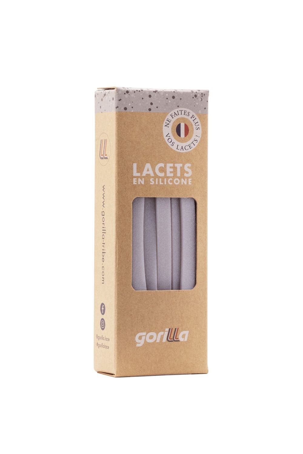 Lacets En Silicone, Couleur: Argenté