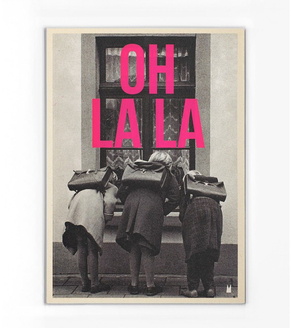 Carte "Oh La La", Taille: M(15x21cm)
