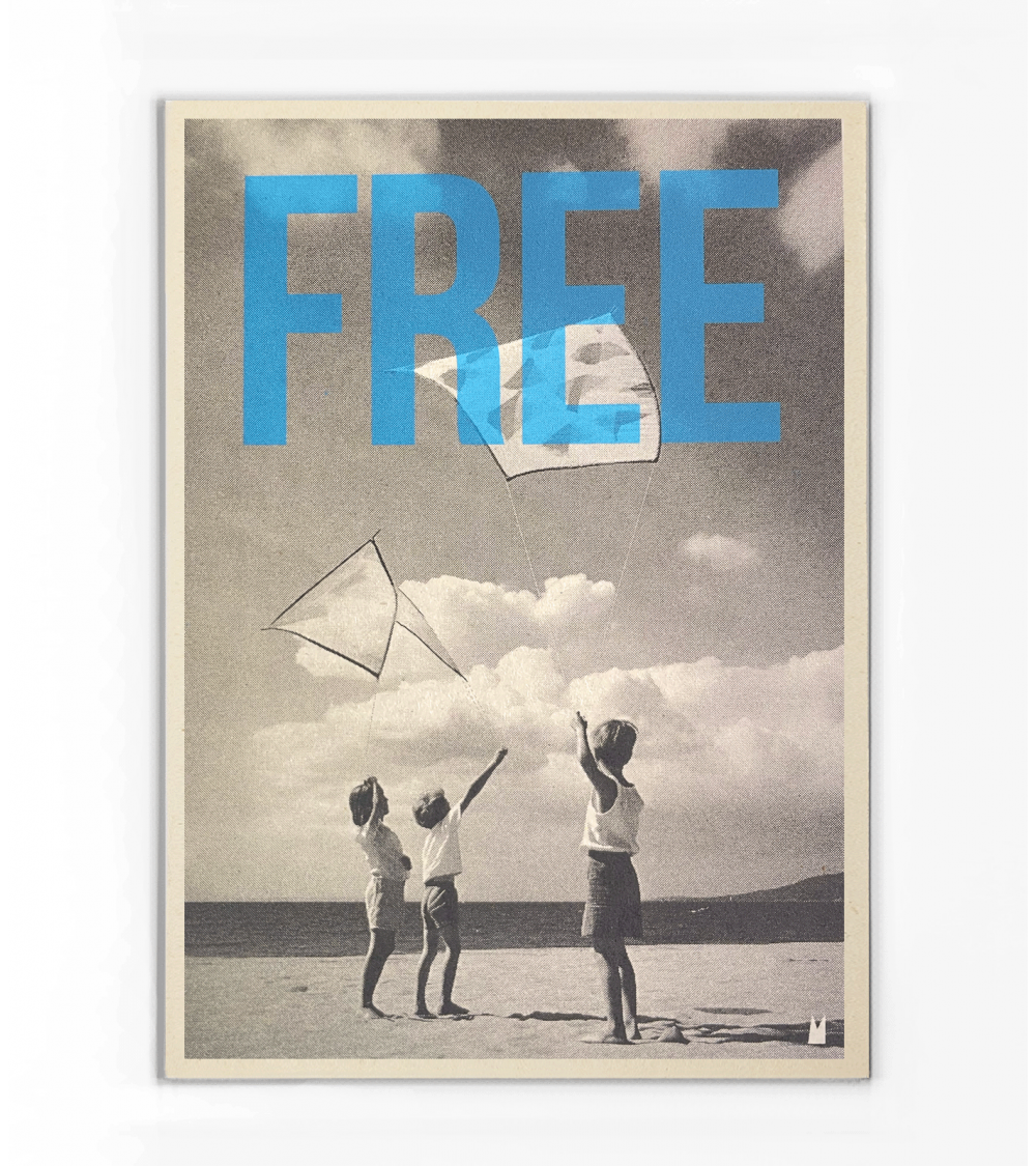 Carte "Free", Taille: M(15x21cm)