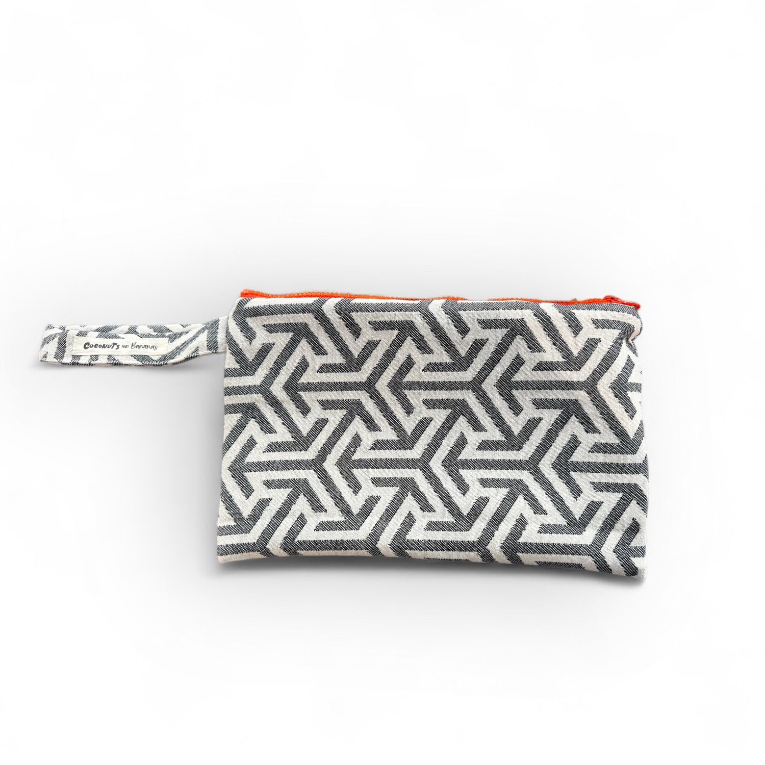 Pochette de Plage, Couleur: Noir/Orange Fluo