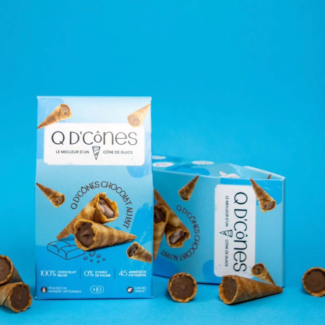 Q d'Cônes, Goûts: Chocolat au Lait