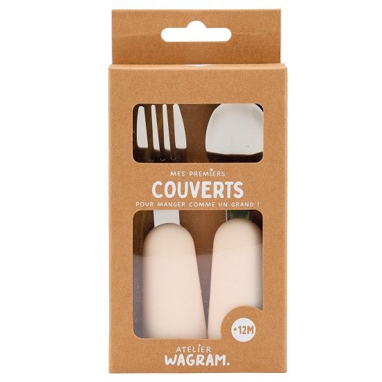 Couverts en Silicone, Couleur: Crème