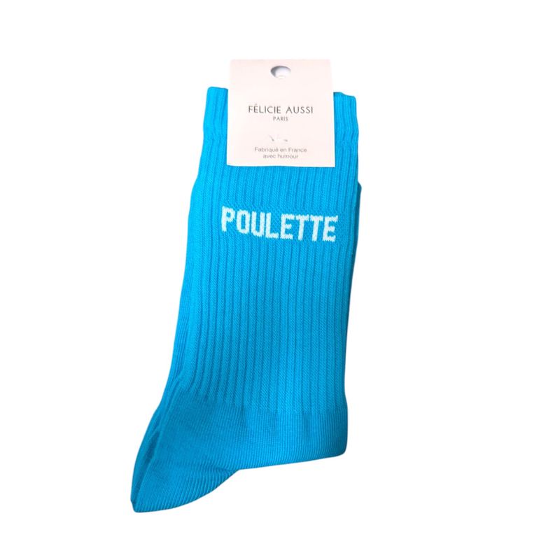 Chaussettes Poulette 36/40 Turquoise