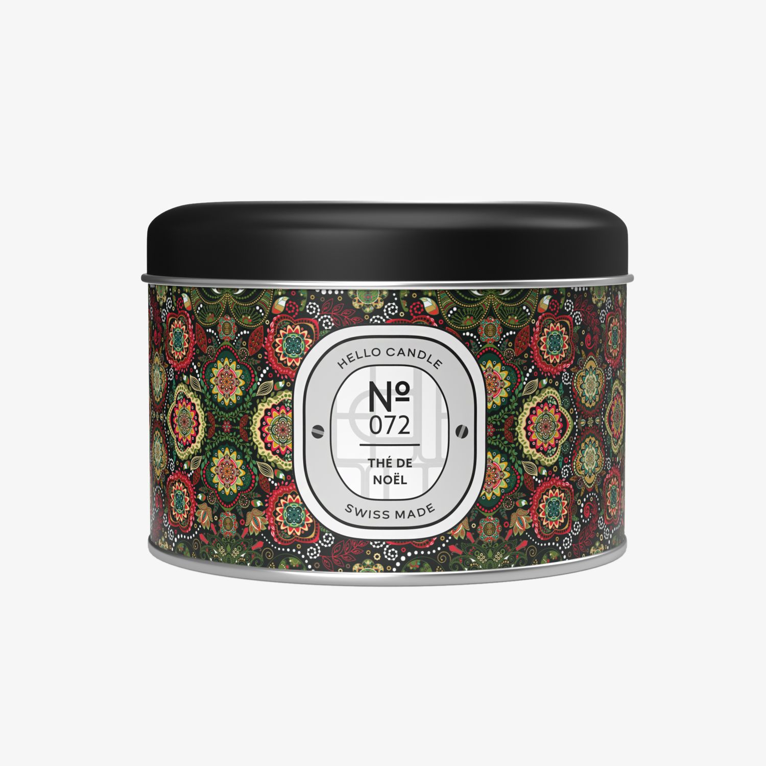 Bougie Hello Candle "Thé de Noël 072", Taille: 180ml
