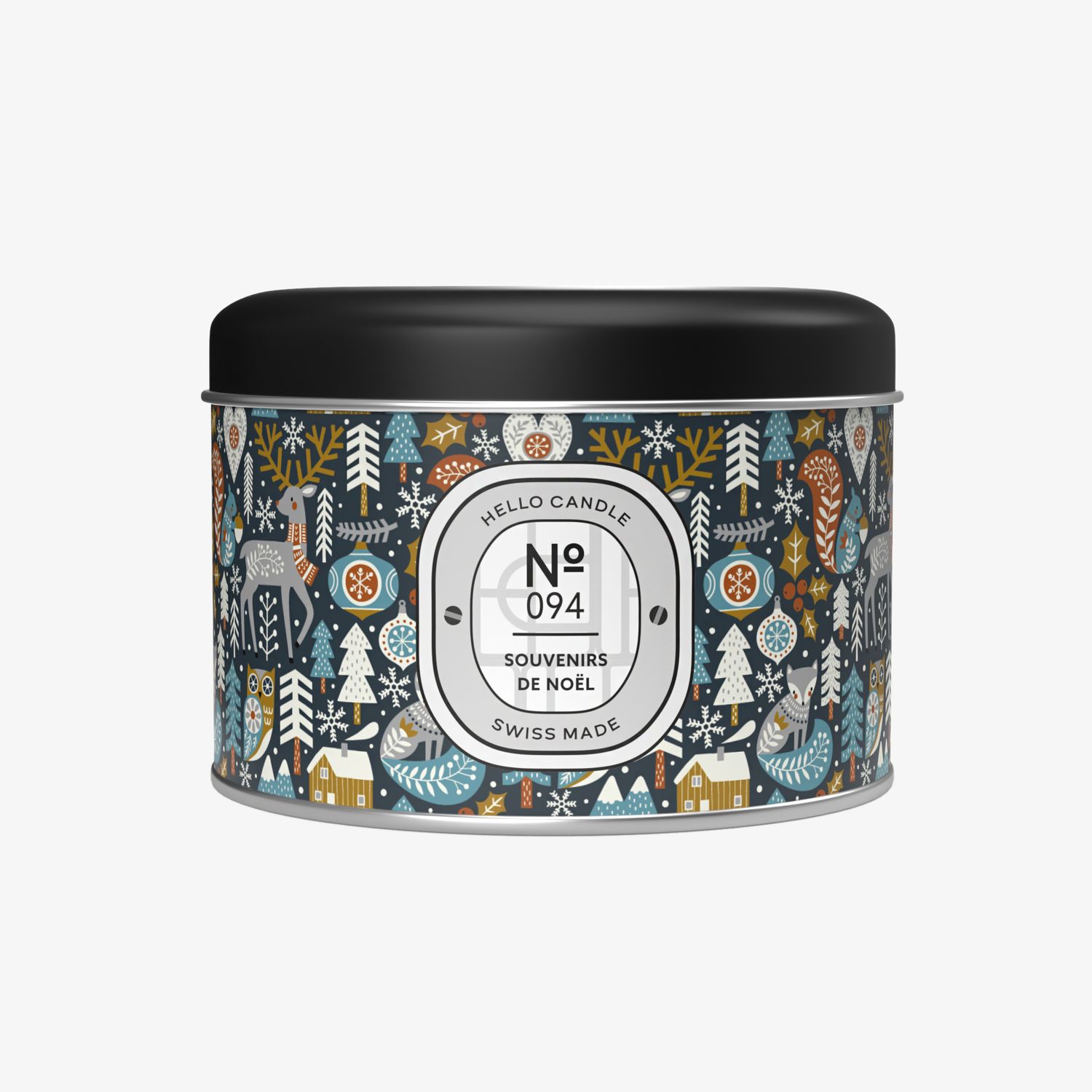 Bougie Hello Candle "Souvenirs de Noël 094", Taille: 180ml