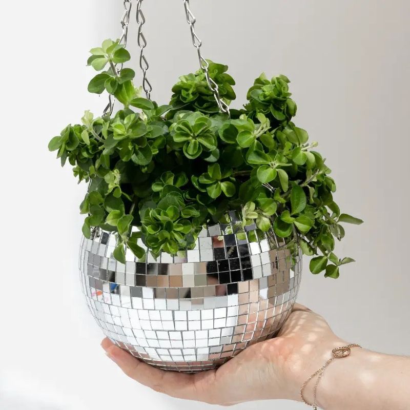 Cache-Pot Disco - Boule à Facettes 15 cm