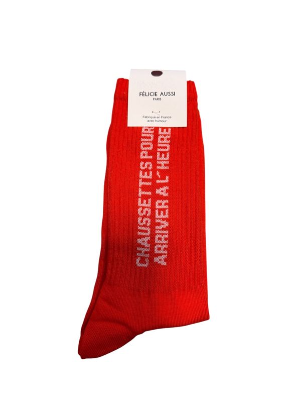 Chaussettes Pour Arriver A L'Heure 40/45 Rouge