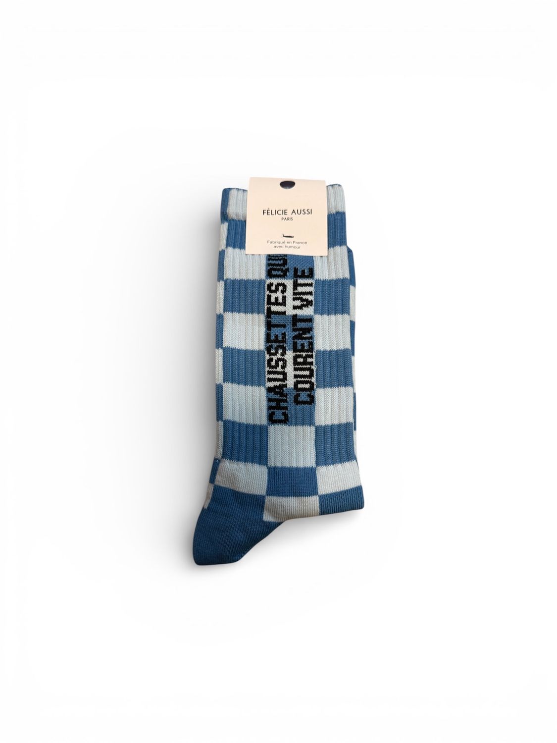 Chaussettes Qui Courent Vite 40/45 Damier