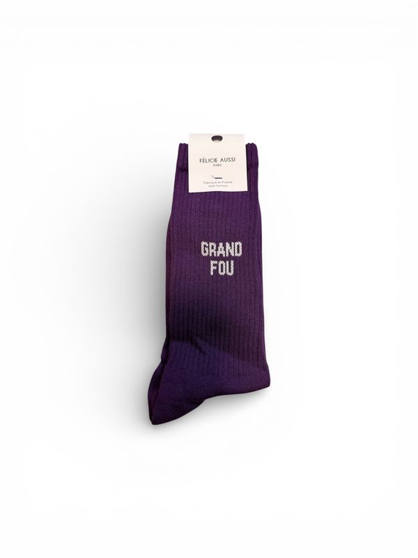 Chaussettes Grand Fou 40/45 Violet