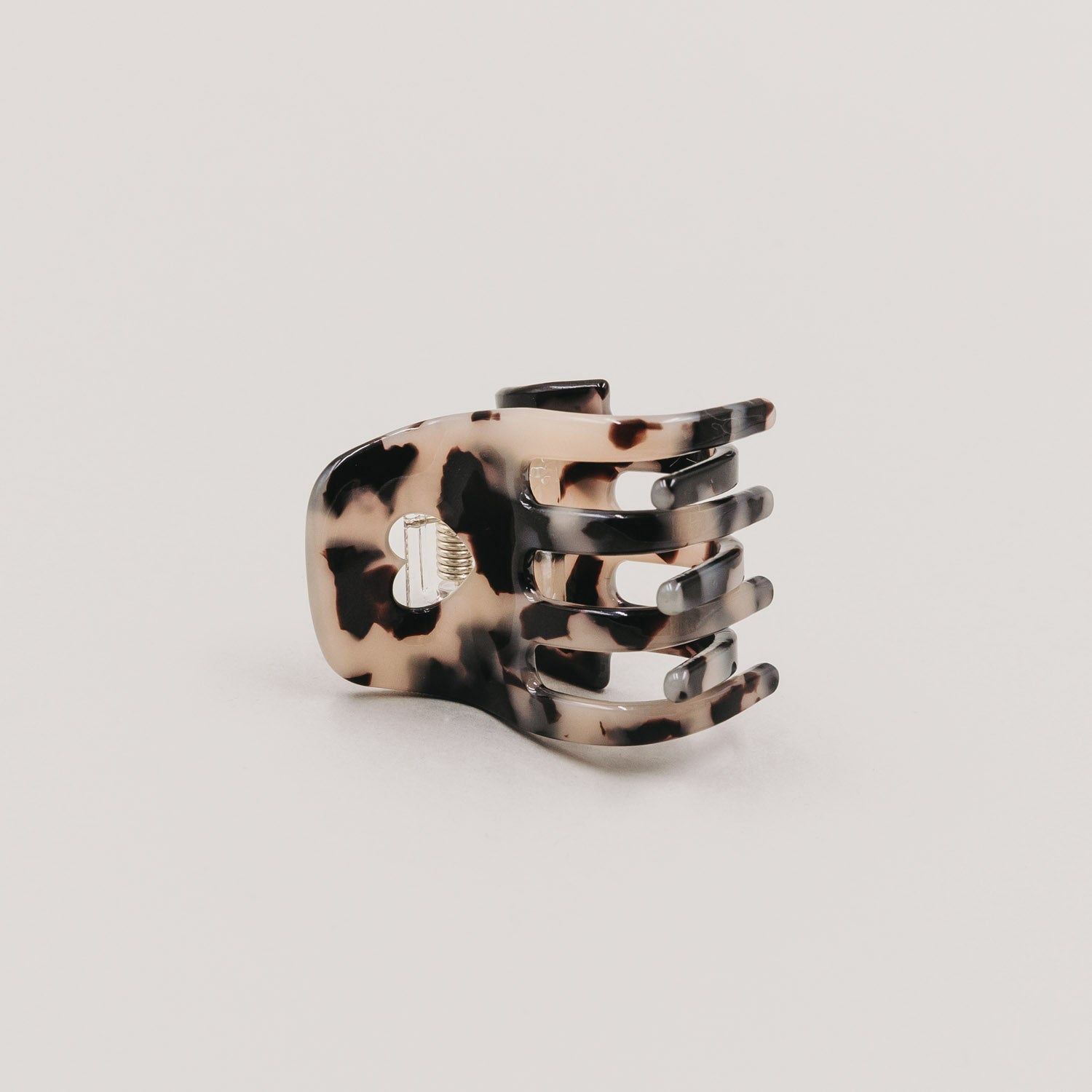 Pince à Cheveux Coeur - Petite, Taille: Léopard