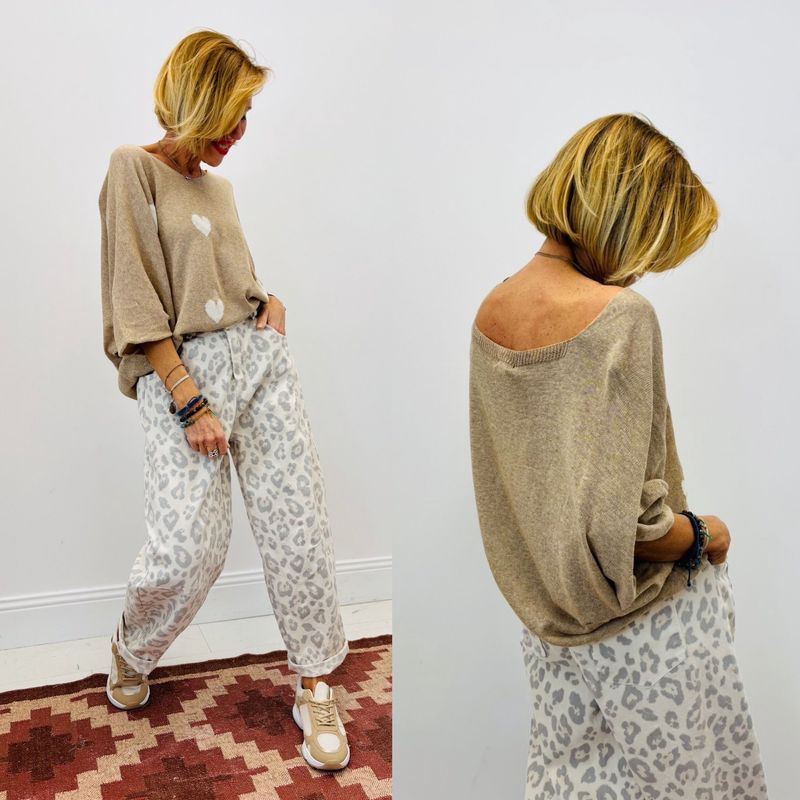 Pull Manche 3/4  "Coeur"