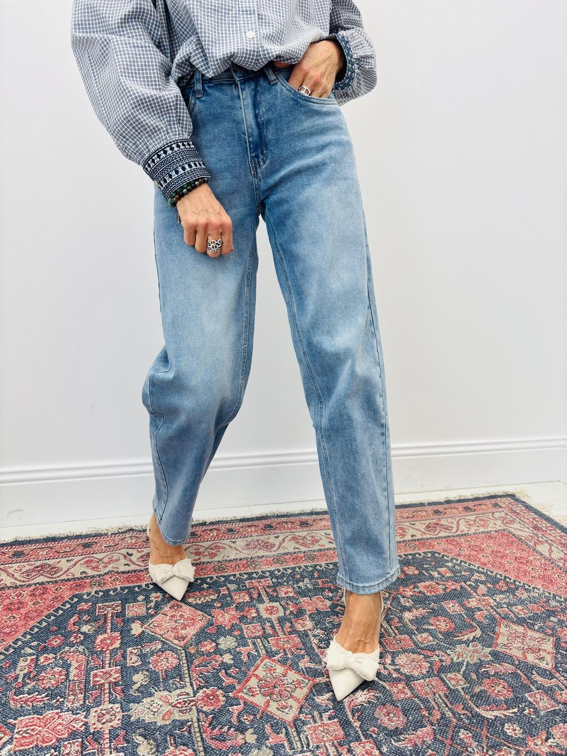 Jean Mom, Taille: 36