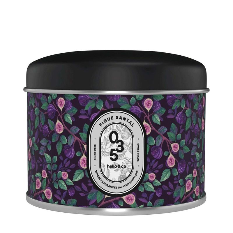 Bougie Hello Candle "Figue Santal"