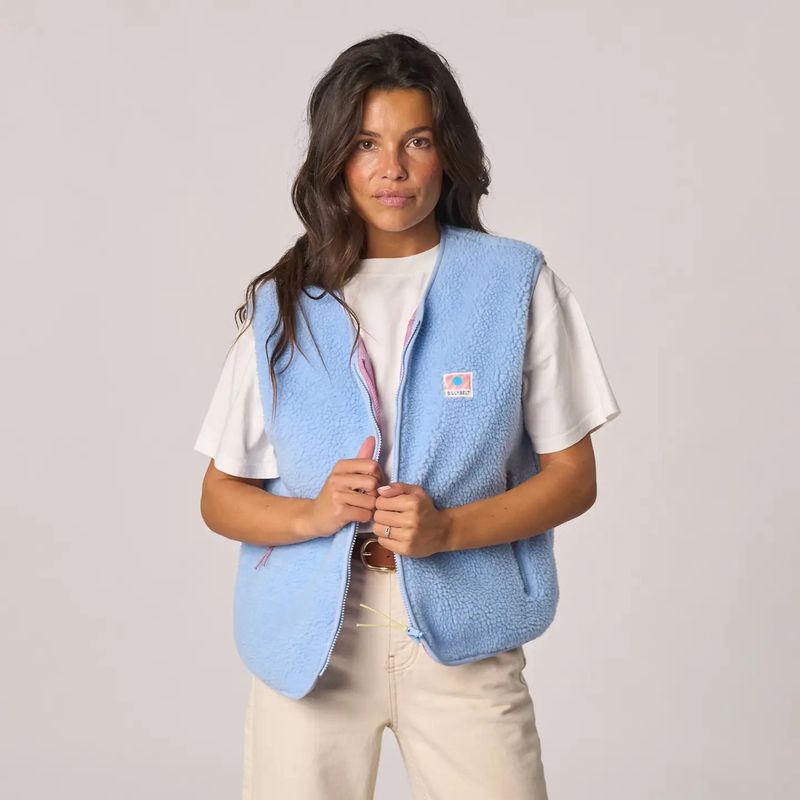 Gilet Sherpa - Bleu