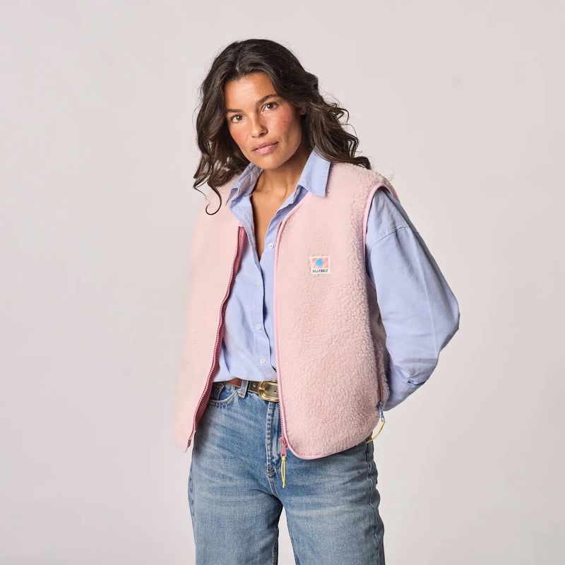 Gilet Sherpa -Rose Pale