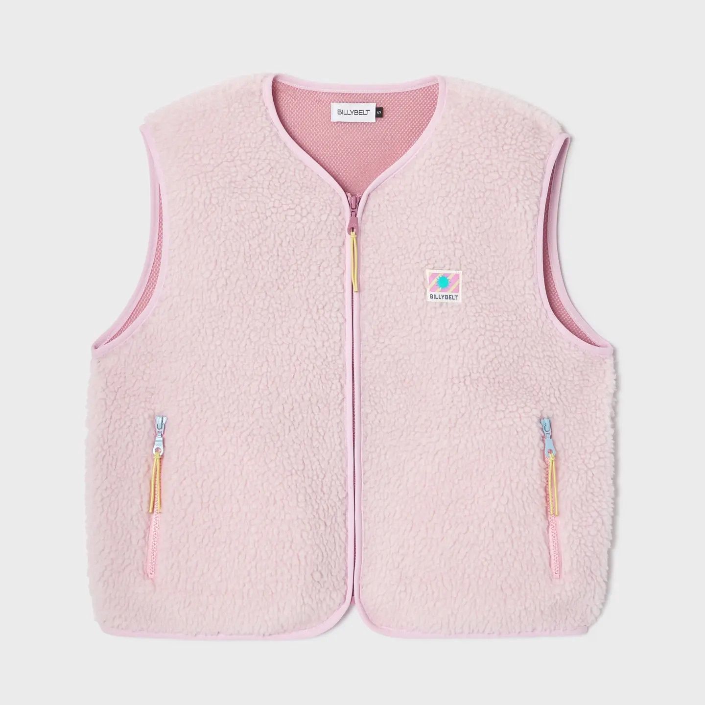Gilet Sherpa -Rose Pale, Taille: S