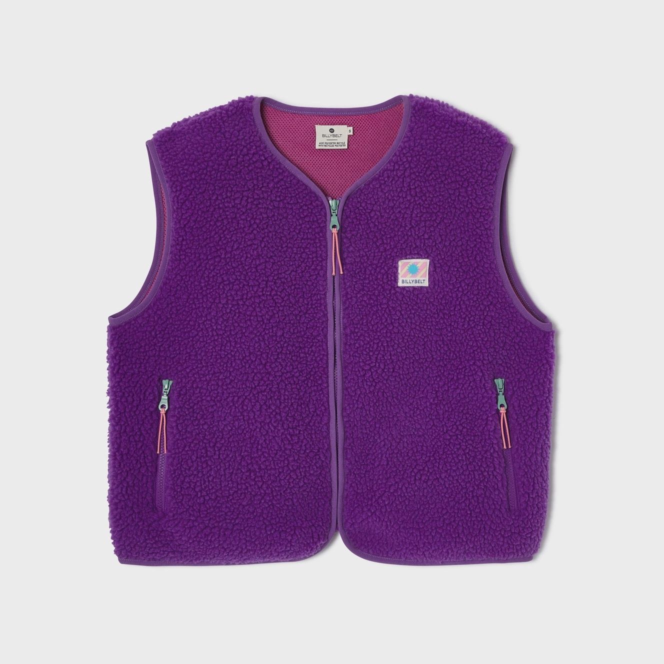 Gilet Sherpa - Violet, Taille: S