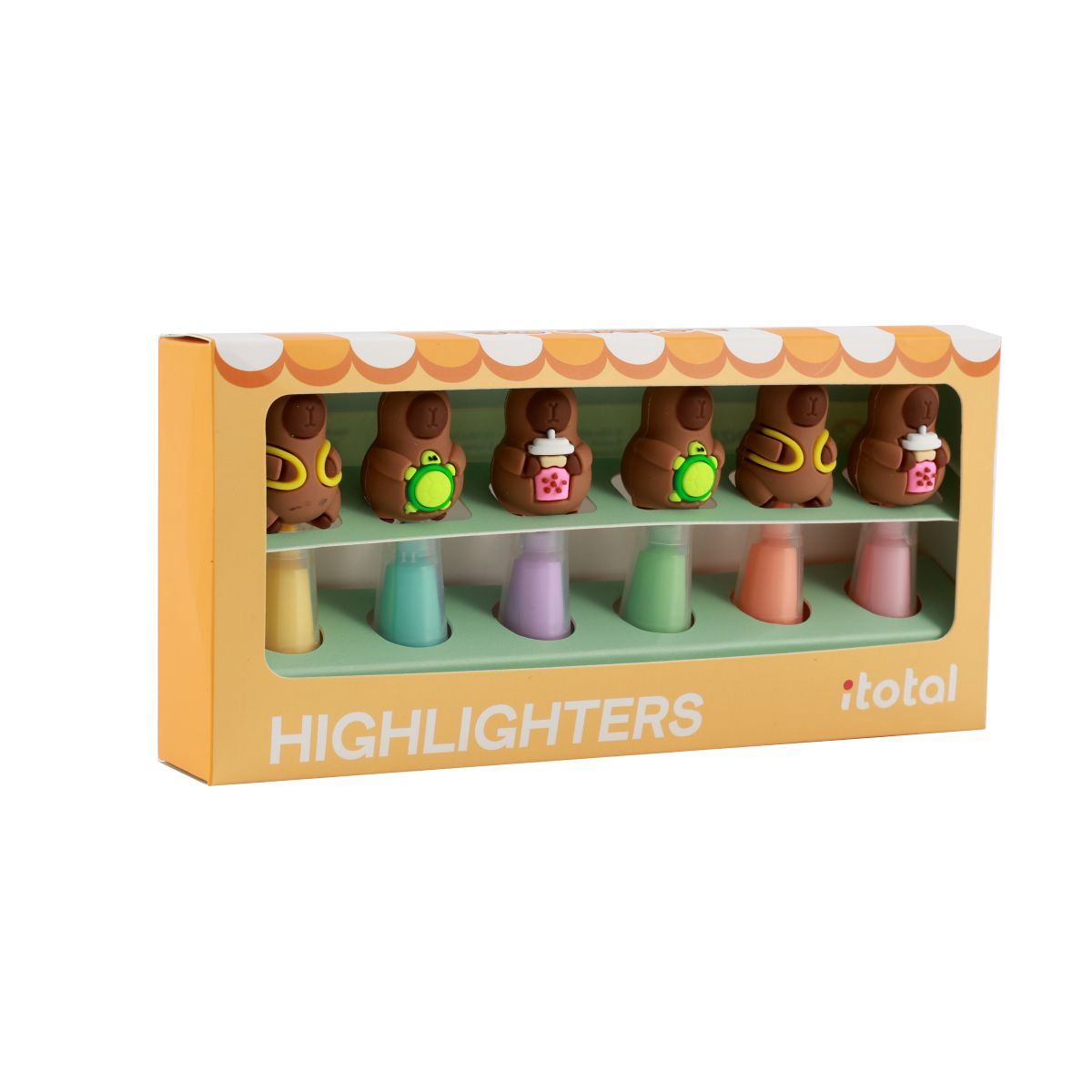 Surligneurs Capybara - Set de 6