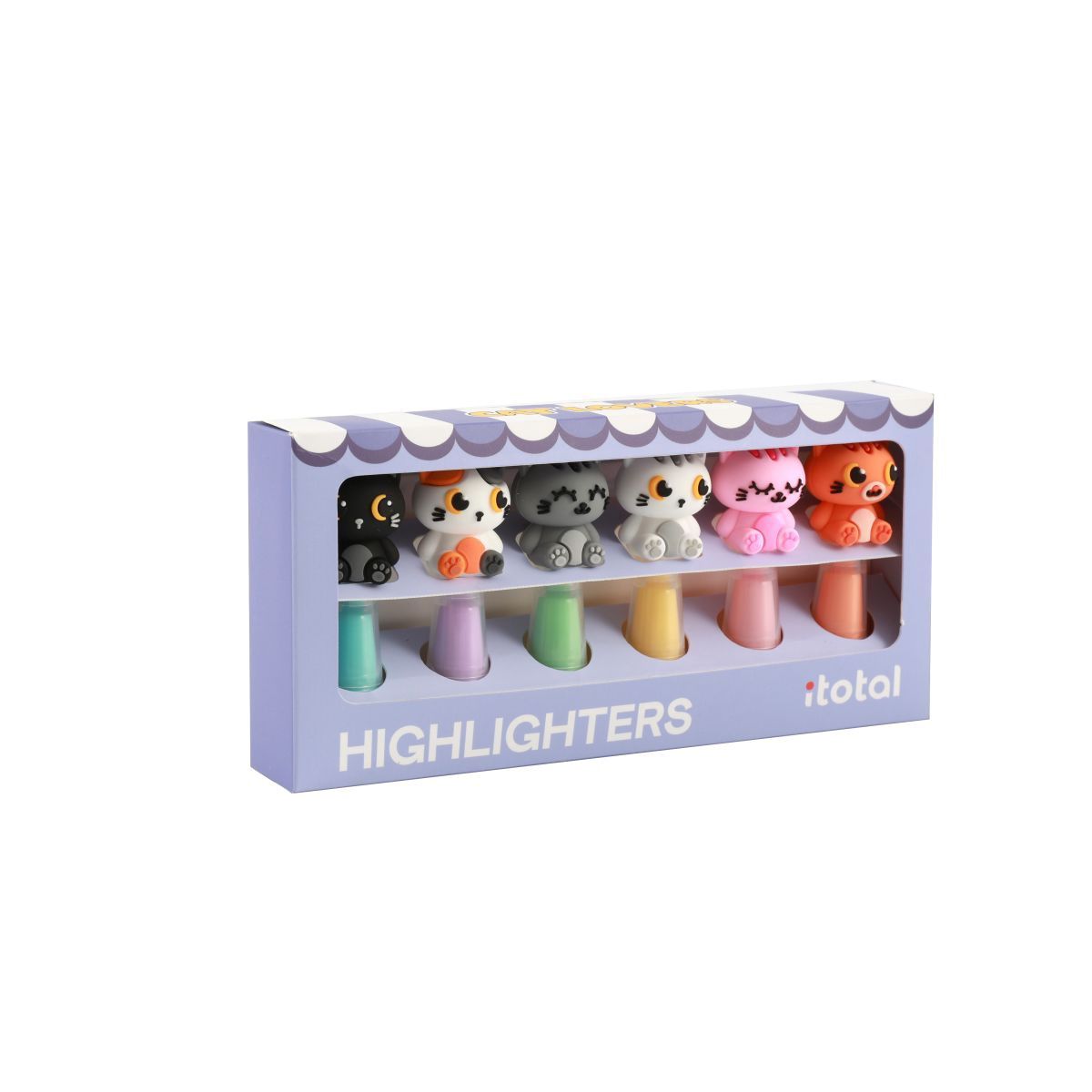 Surligneurs Chats - Set de 6