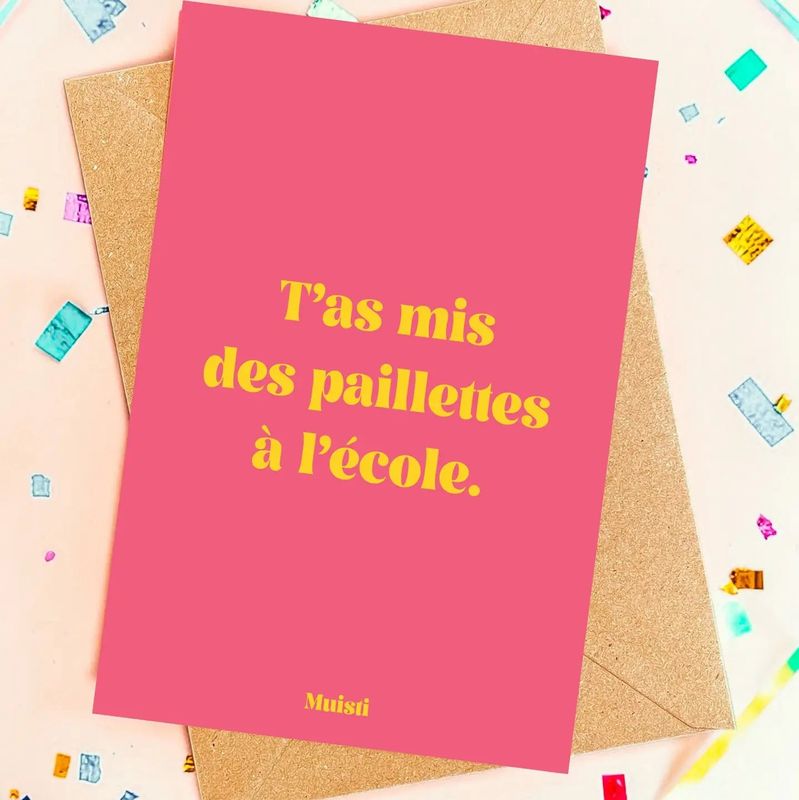 Carte Fin d'Année Scolaire