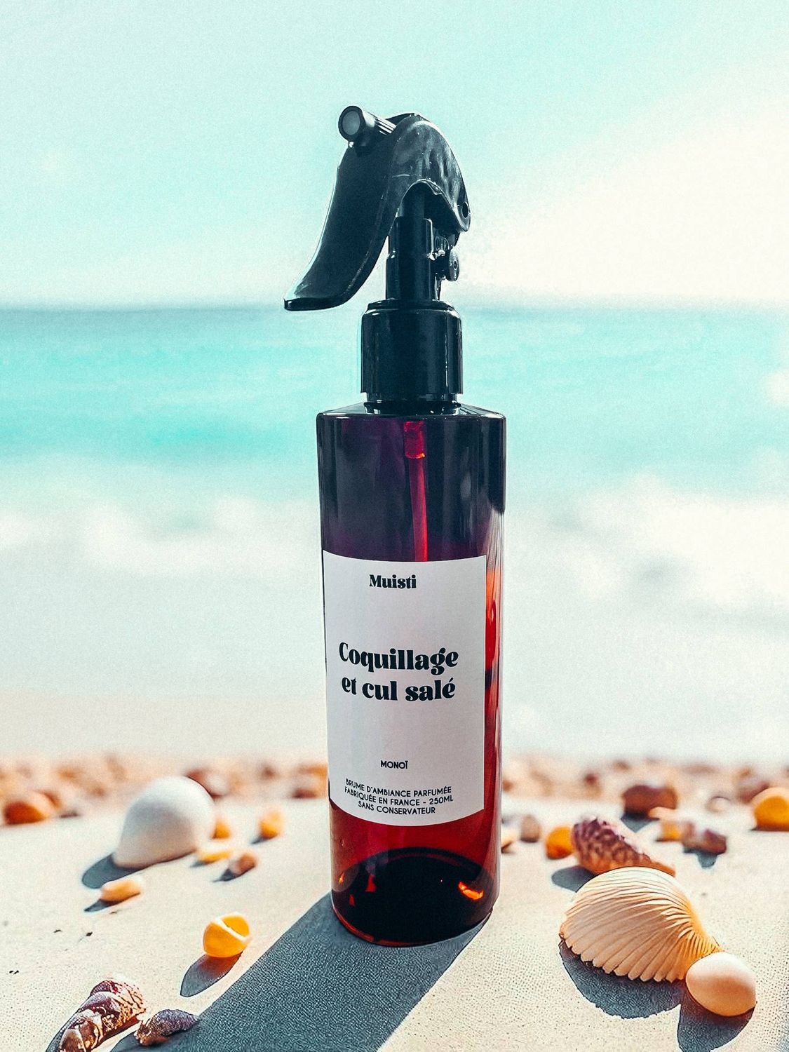 Brume d'ambiance - Coquillage et cul salé, Parfum: Monoï