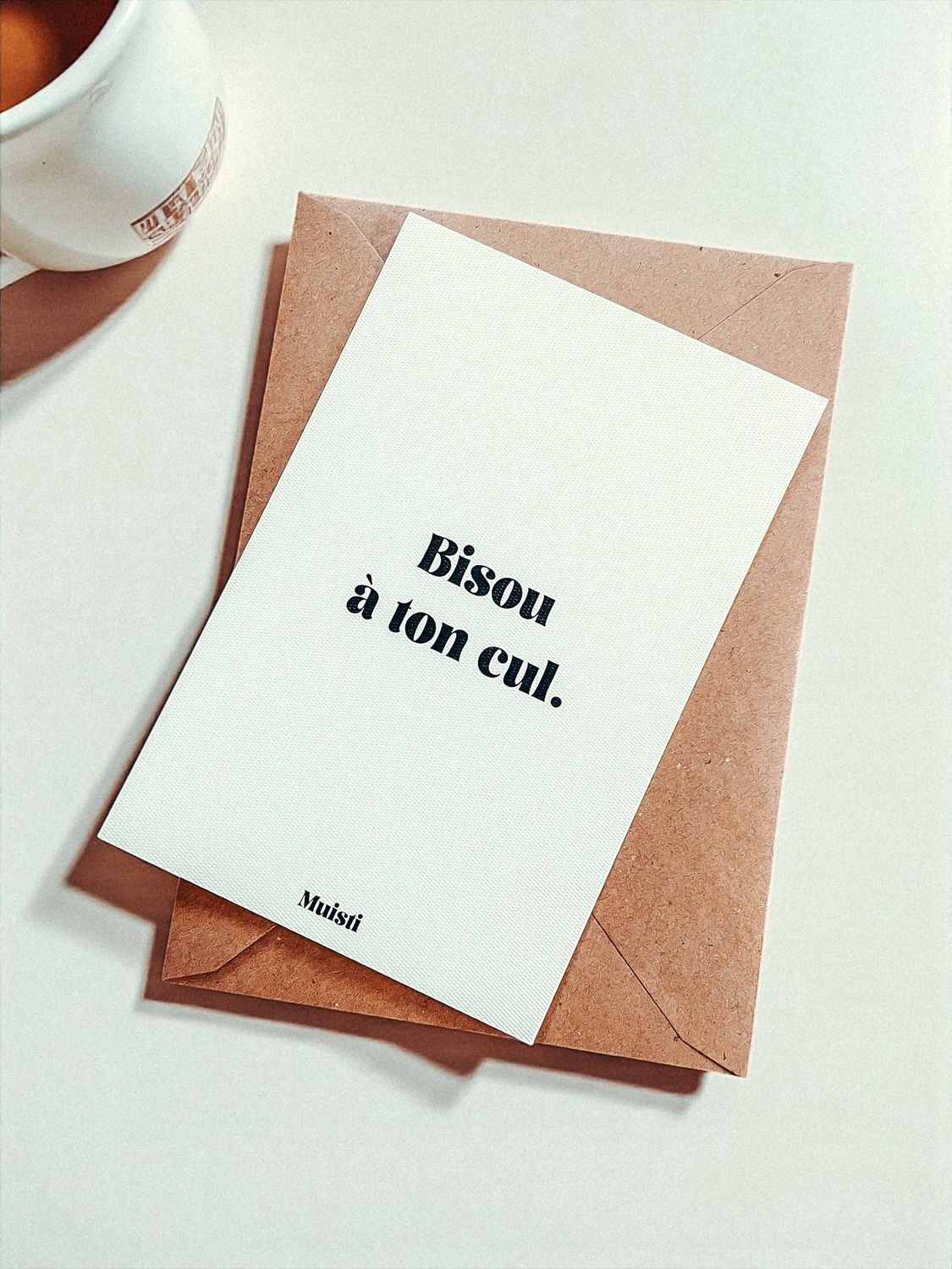 Carte  - Bisou à ton cul