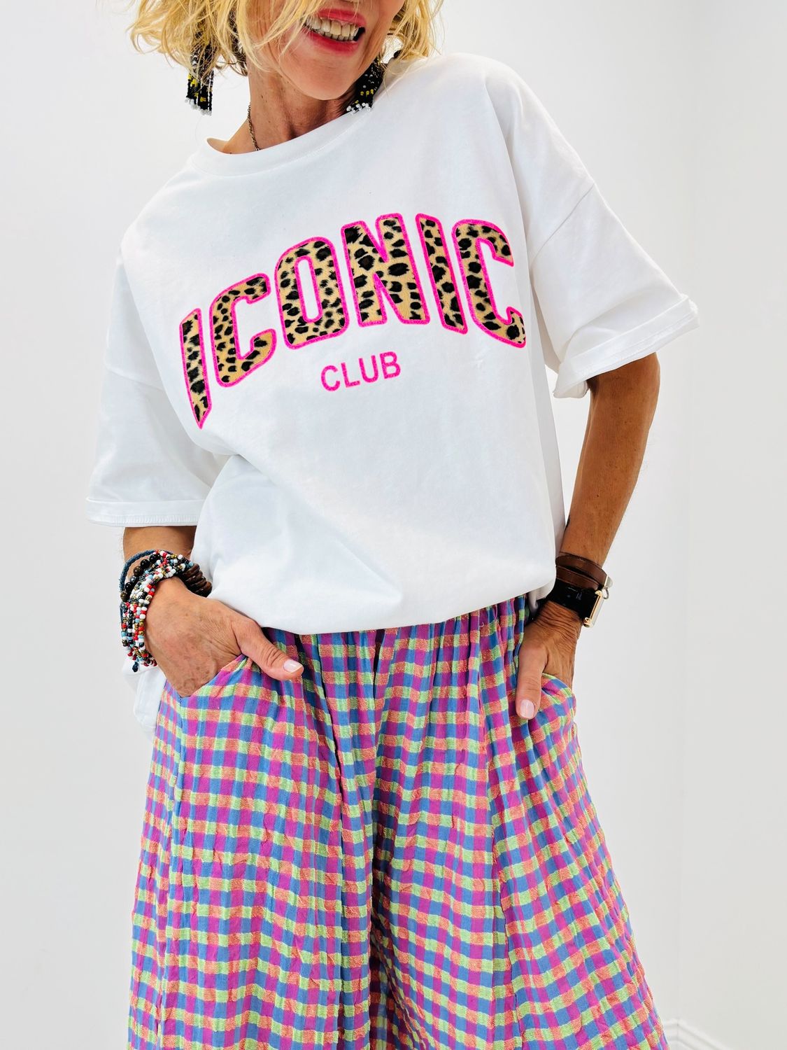 T-Shirt Imprimé Iconic Léo/Rose