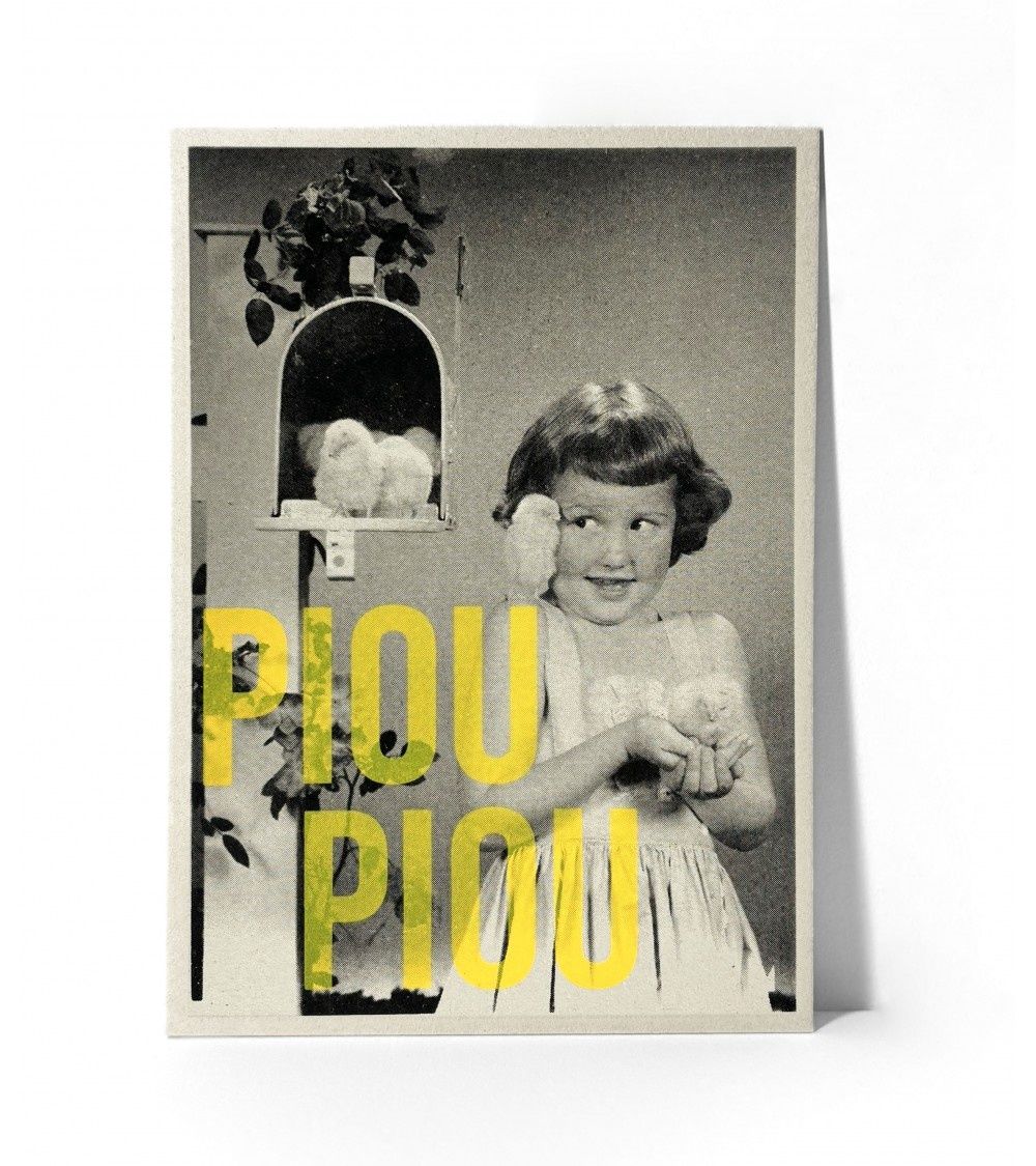 Carte "Piou piou", Taille: M(15x21cm)