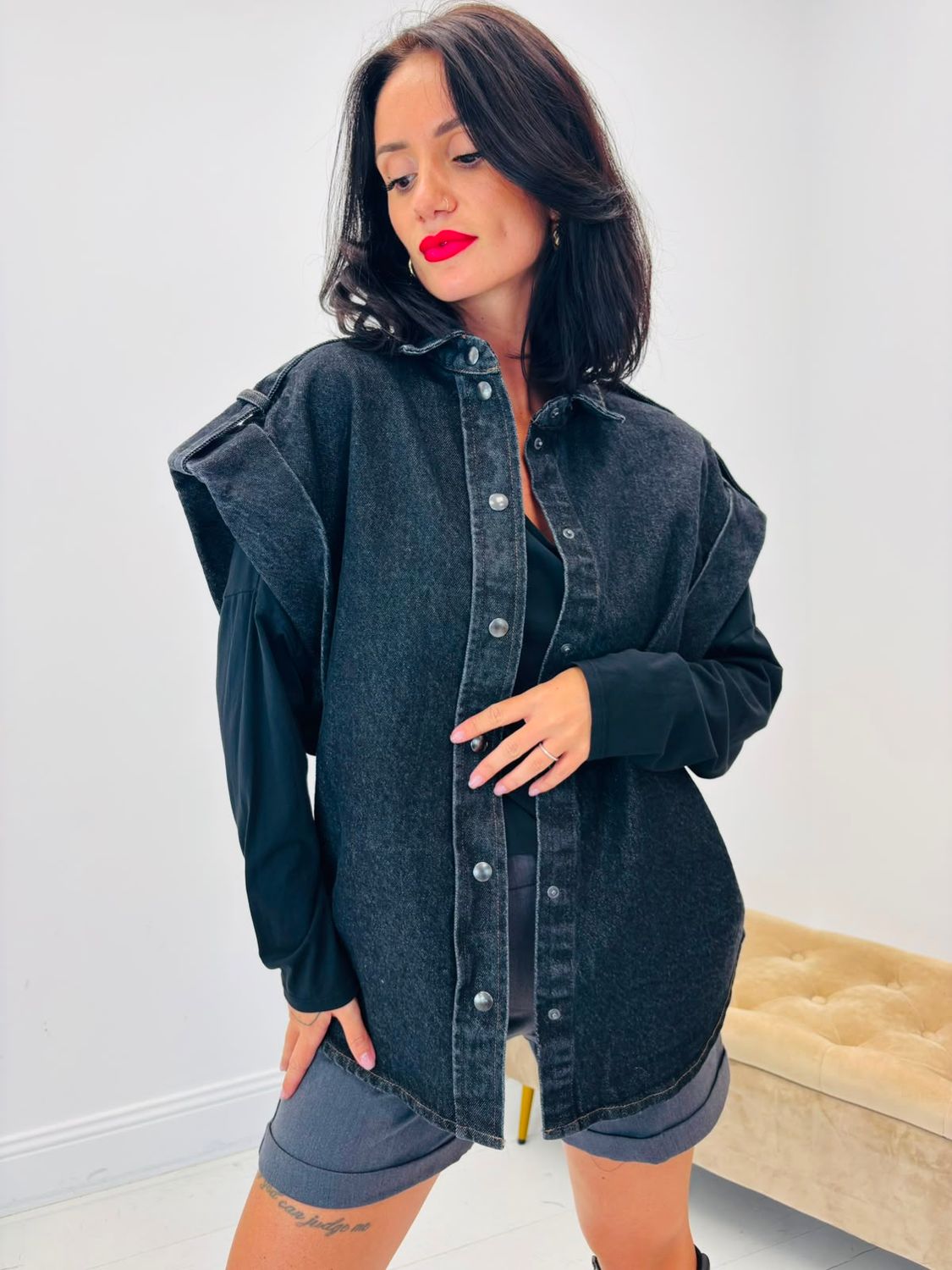 Veste en Jeans sans Manche