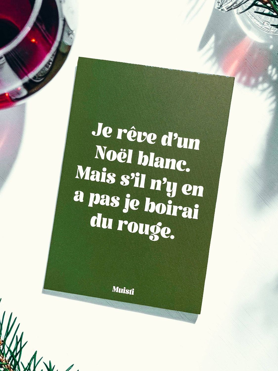 Carte  - Je rêve d'un Noël blanc