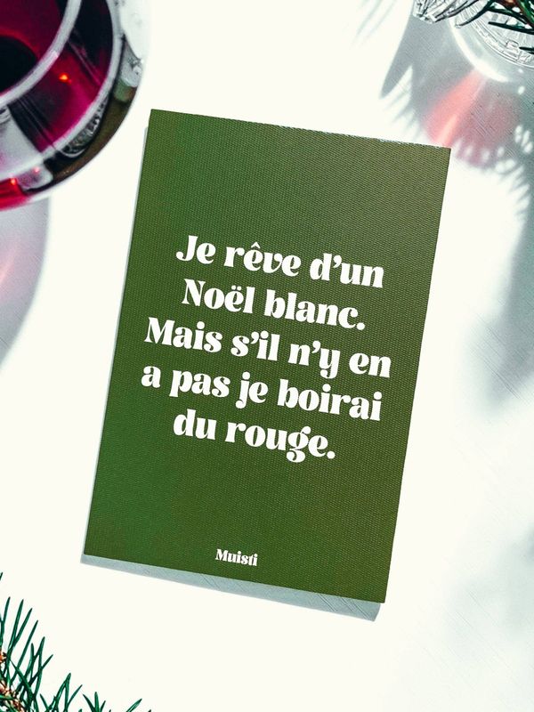Carte  - Je rêve d'un Noël blanc