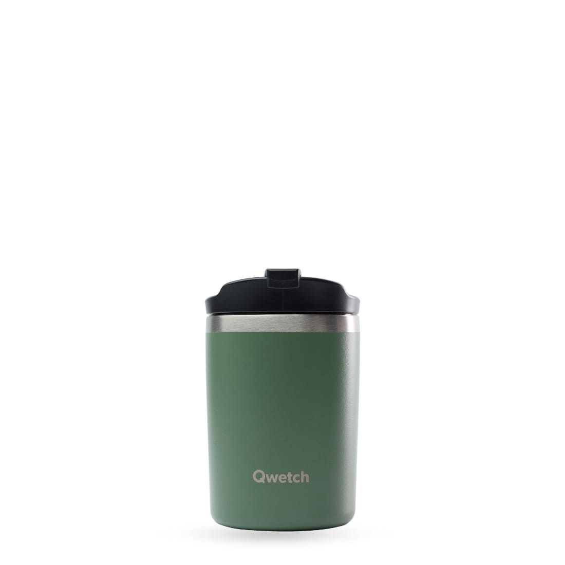 Qwetch Travel Mug – 240 ml, Couleur: Kaki Matt