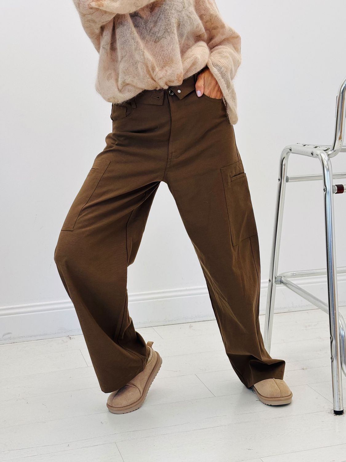 Pantalon Style Cargo, Taille: S