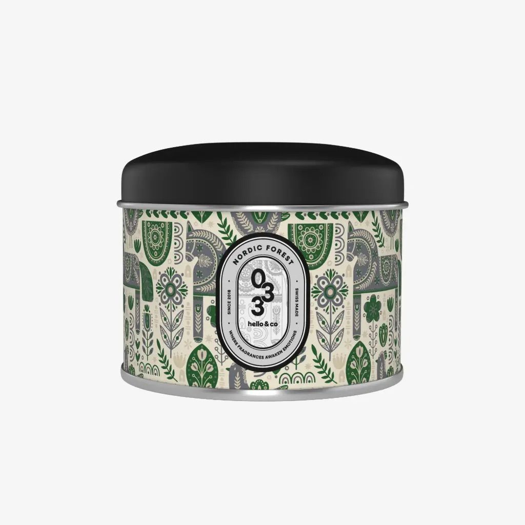 Bougie Hello Candle "Nordic Forest 033", Taille: 180ml