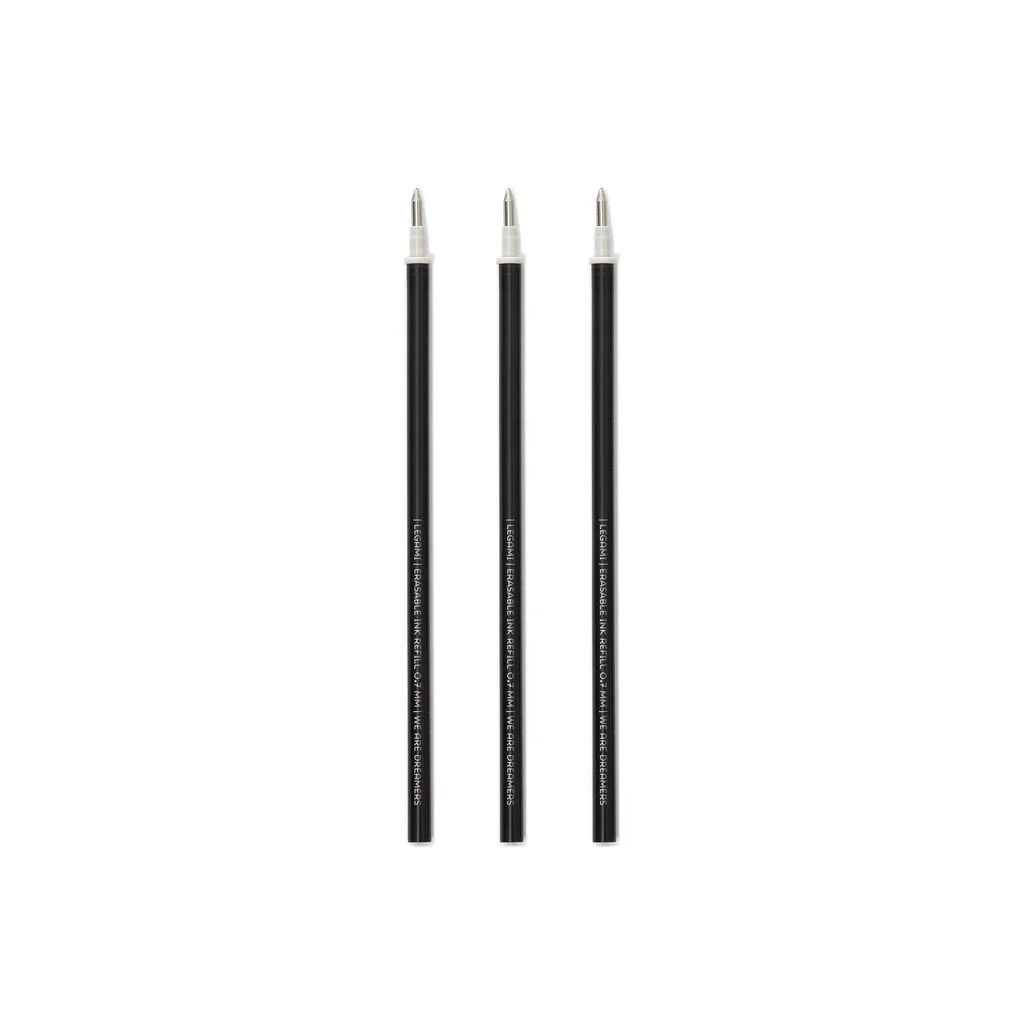 Set de 3 Recharges pour Stylo Effaçable, Couleur: Noir