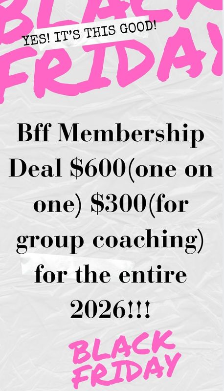Black Friday Bff Annual GROUP Business Coaching