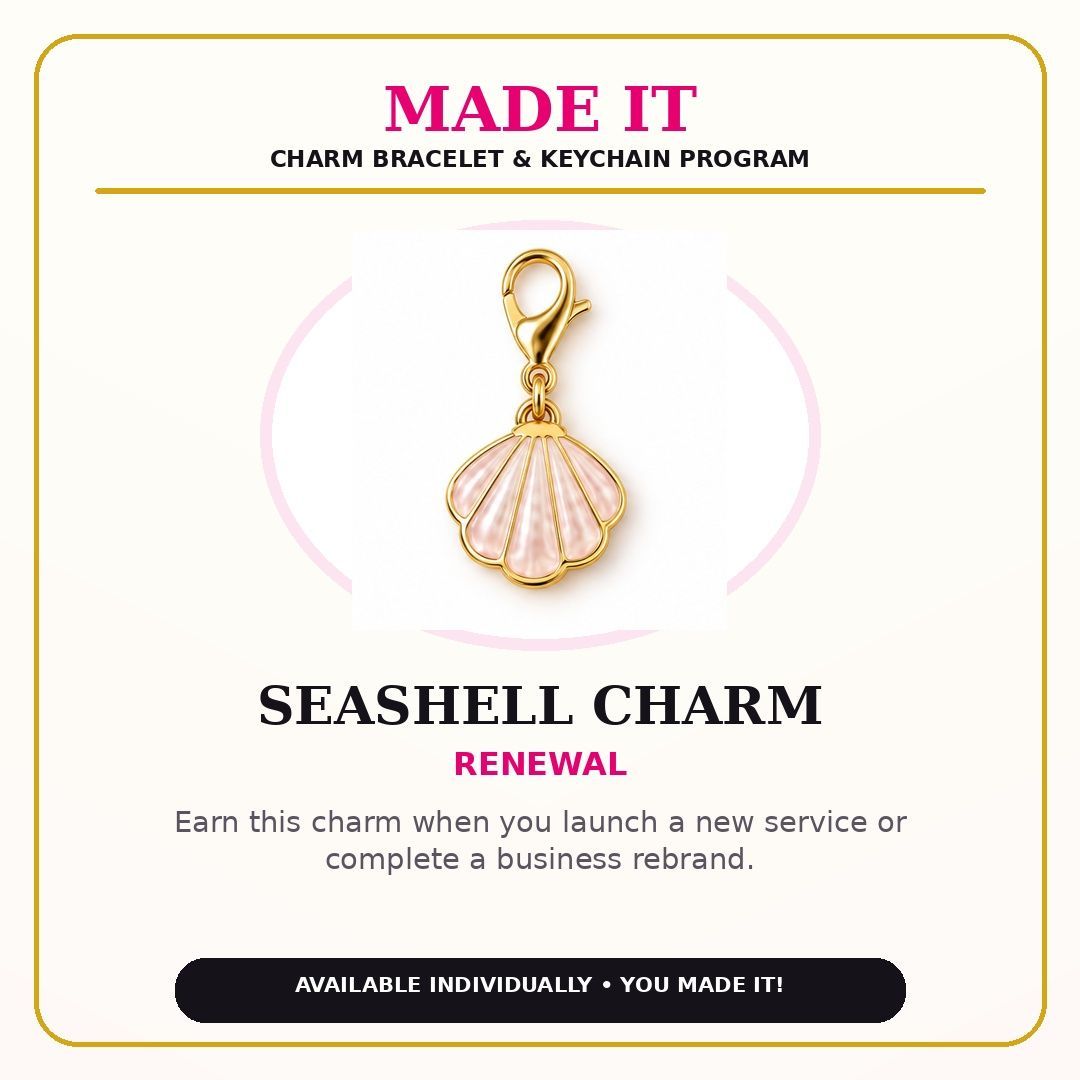 Made It Charm-Seashell