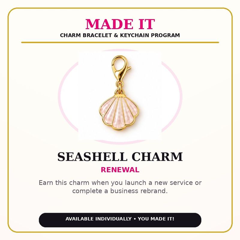 Made It Charm-Seashell