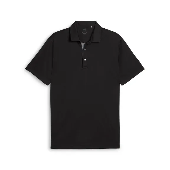 Pure 2.0 Golf Polo, Color: Puma Black, Size: S