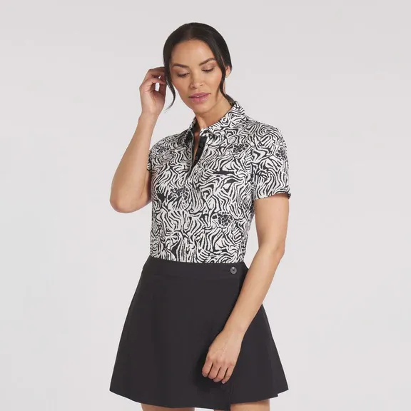 Women&#39;s CLOUDSPUN Zebra Golf Polo