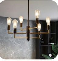 Modern 6-Bulb Decorative Chandelier