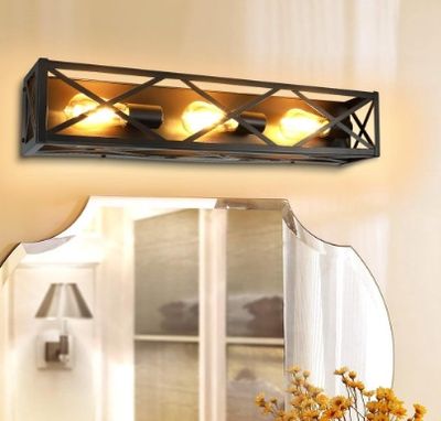 3 Light Wall Sconce Metal Material for Longer Service Life